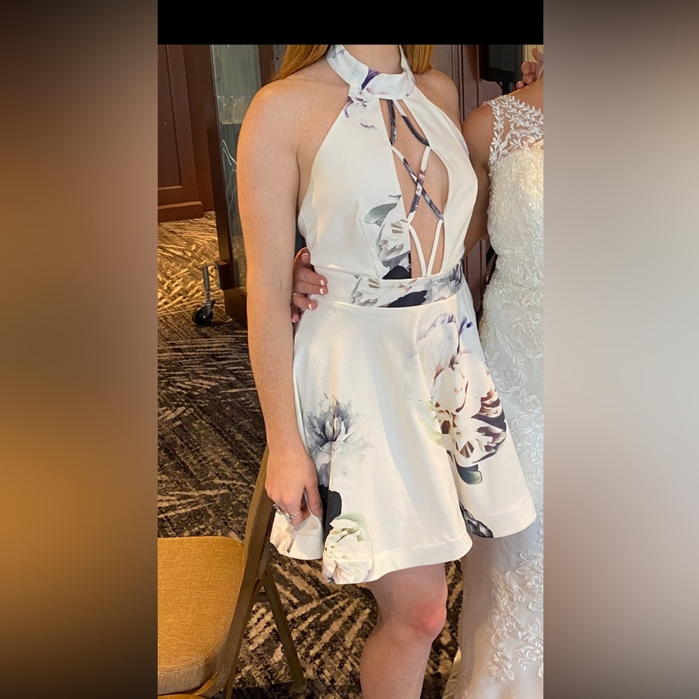 Luxxel Flower Print dress size small